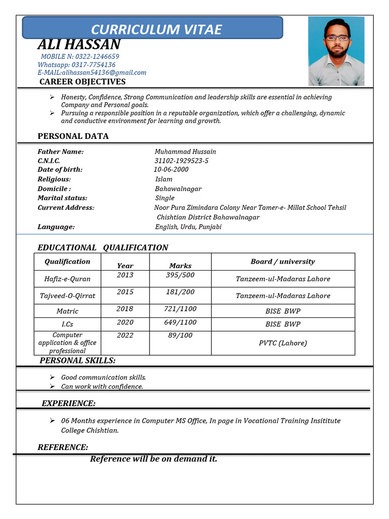 Ali Hassan | PDF