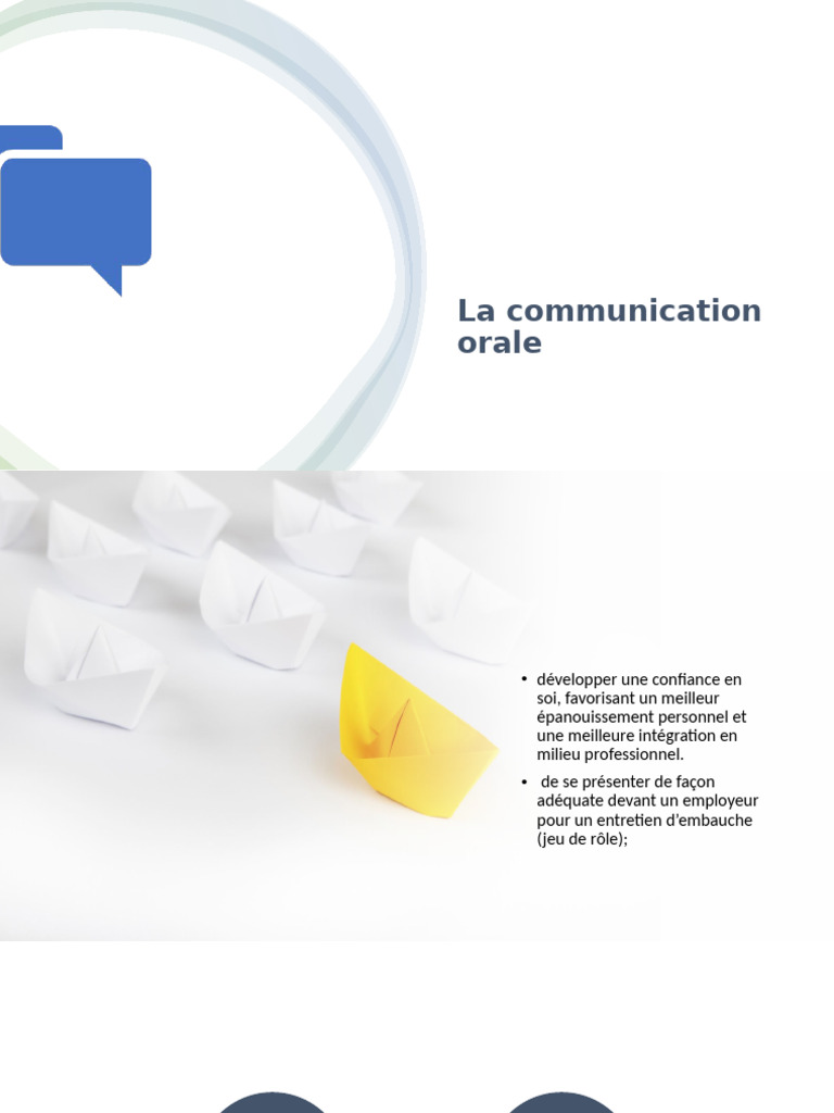 Techniques de communication orale efficace | PDF | Communication non ...