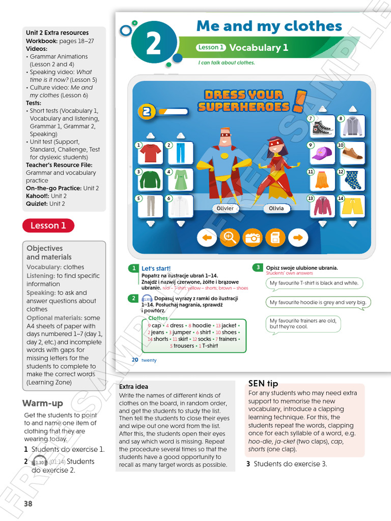 Together 4 Unit 2: Clothes Resources | PDF | Question | Fashion