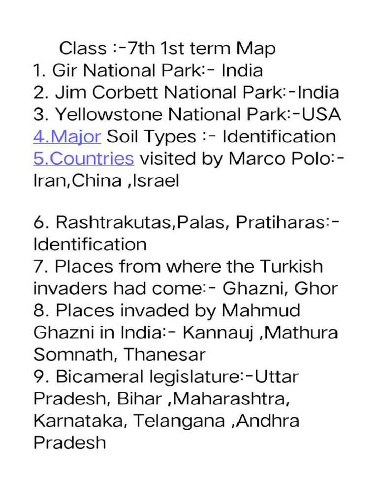 Class 7th Map | PDF