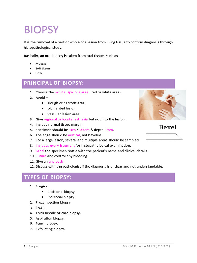 Biopsy | PDF | Biopsy | Histopathology