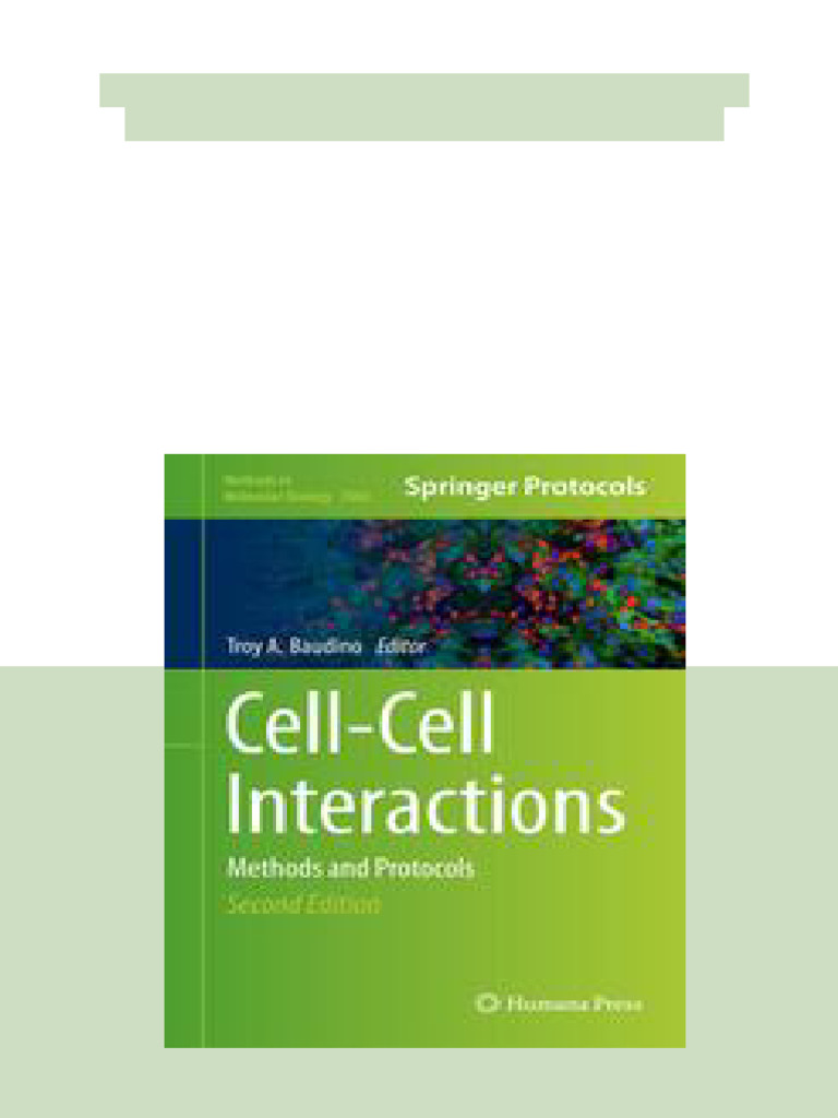 Cell Cell Interactions Methods and Protocols 2nd Edition Claus ...
