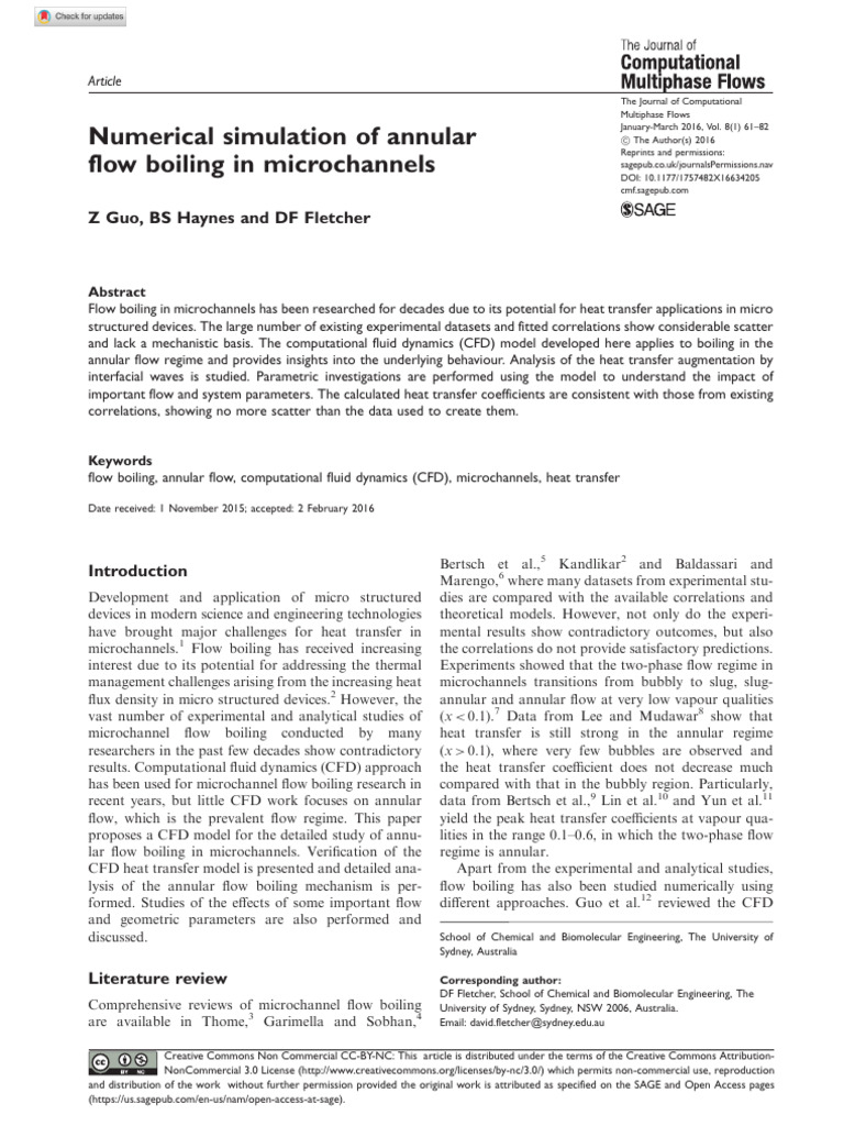 Annular Flow Boiling in Microchannels | PDF | Fluid Dynamics | Liquids