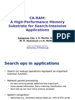 Ca-Ram: A High-Performance Memory Substrate For Search-Intensive Applications