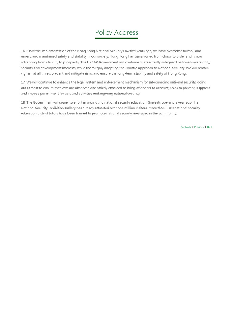 2.3 Policy Address - The Chief Executive's 2025 Policy Address | PDF