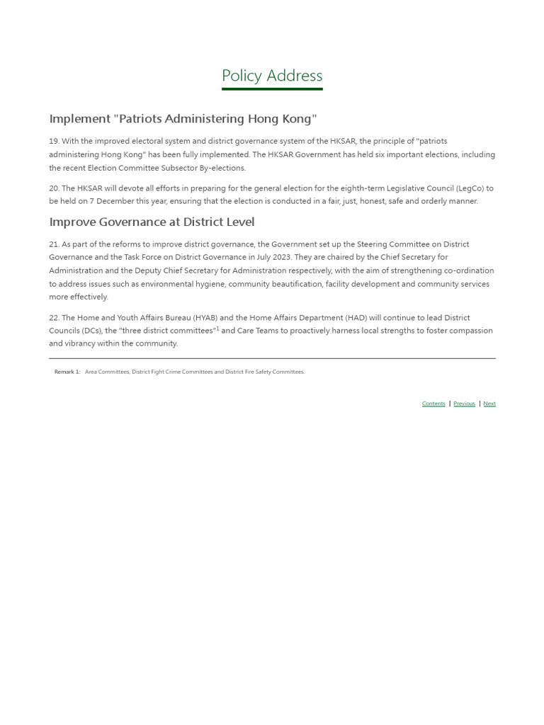 2.4 Policy Address - The Chief Executive's 2025 Policy Address | PDF
