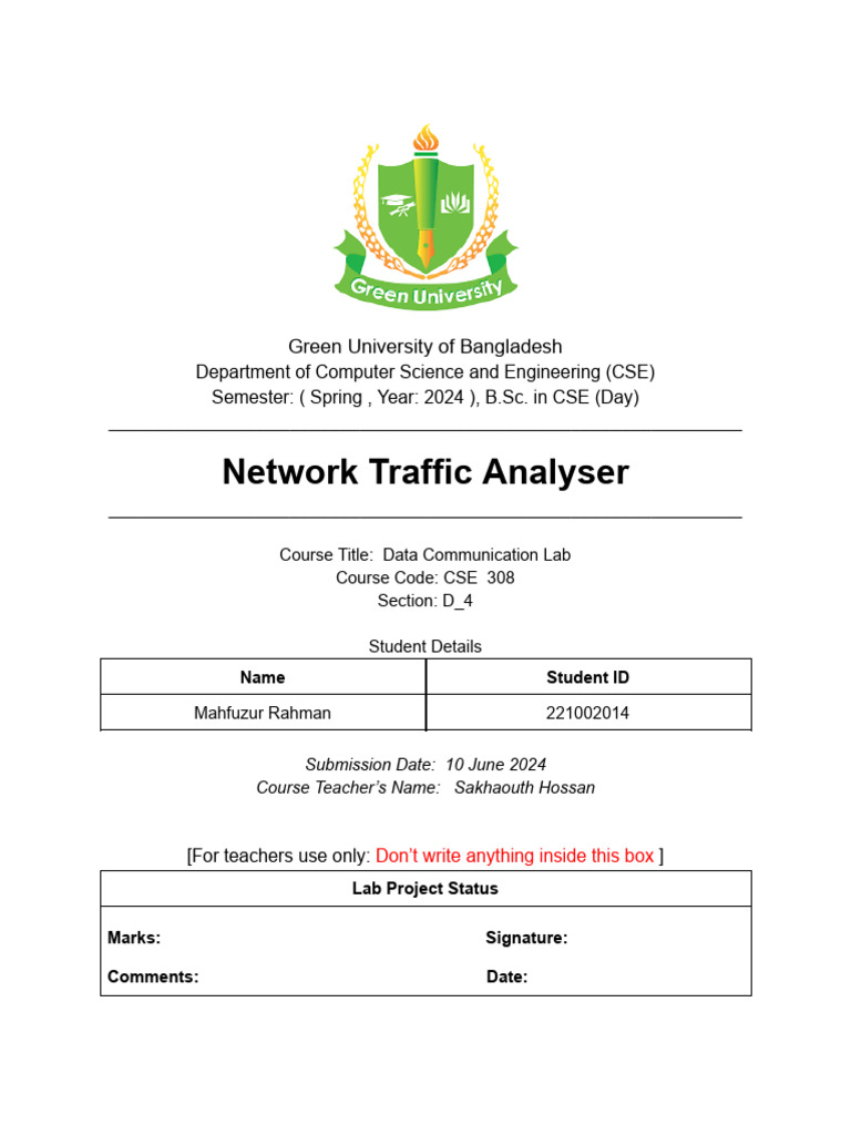 Data Communication Lab Project Report | PDF
