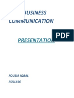 Business Communication: Presentation