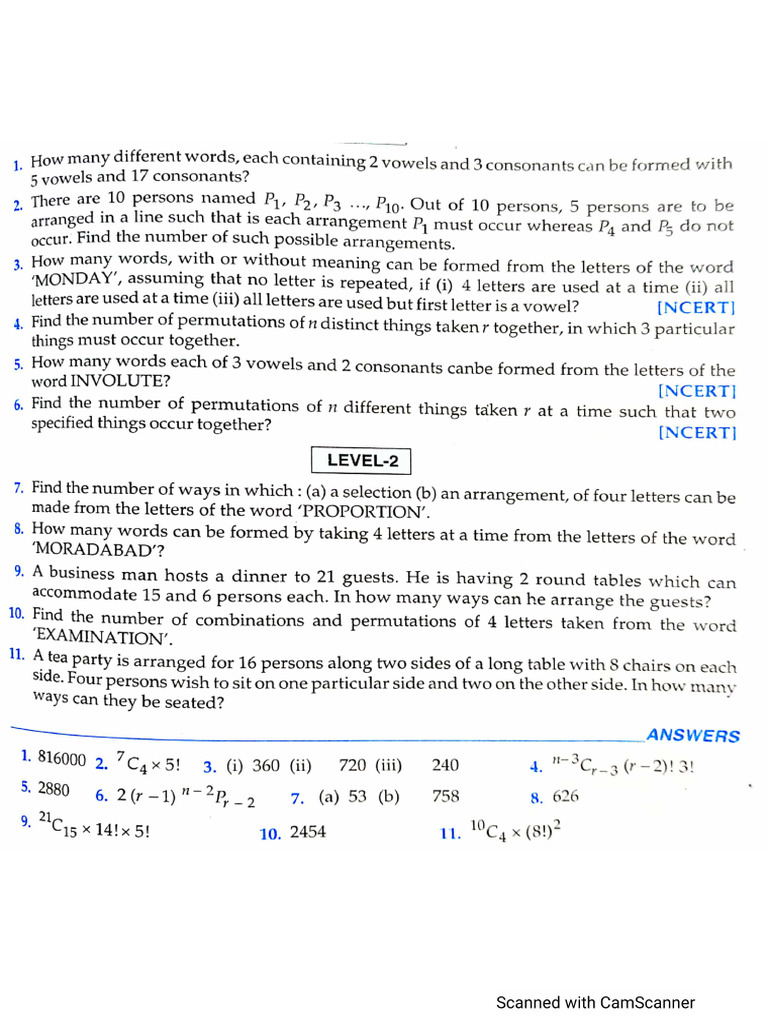 P & C - Worksheet 7 | PDF