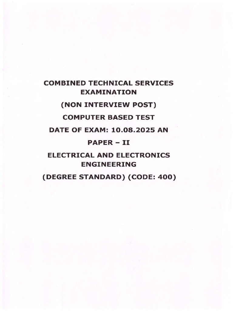 400 Electrical Electronics Engineering Opt | PDF