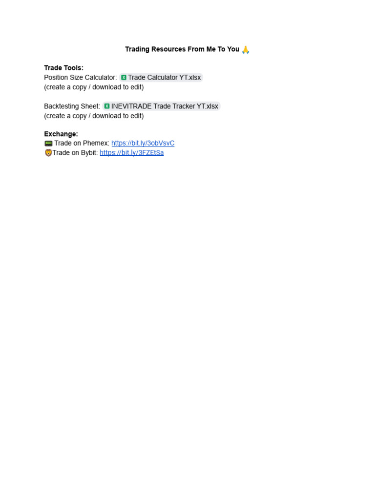 Essential Trading Tools and Resources | PDF