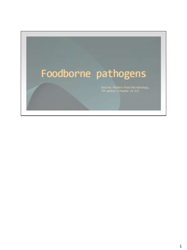 Understanding Foodborne Pathogens | PDF | Biofilm | Foodborne Illness