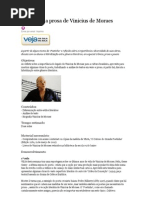 A Poesia e a Prosa de Vinicius de Moraes