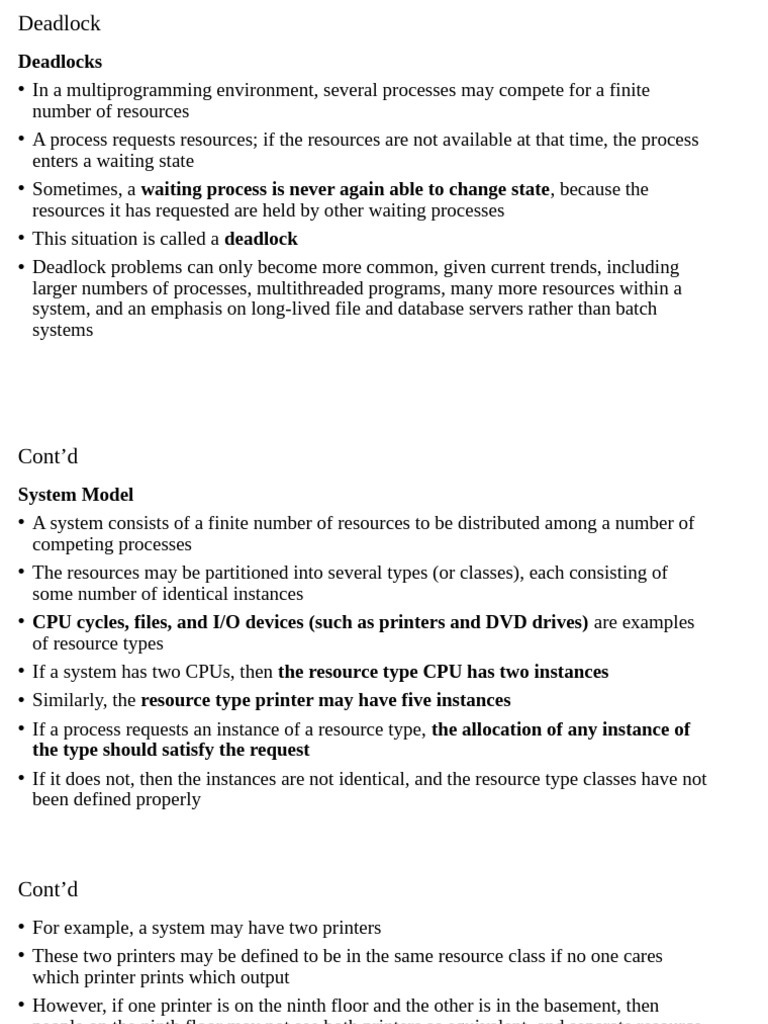 Understanding Deadlocks in Systems | PDF | Process (Computing) | Computing