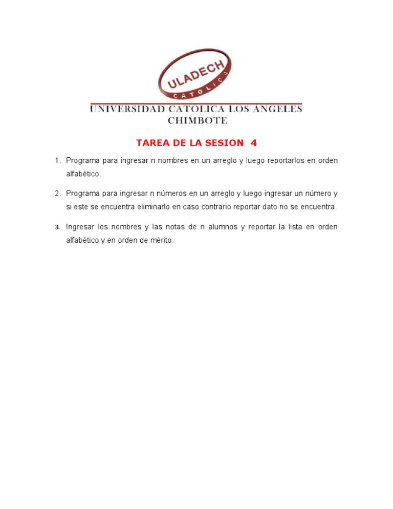 Tarea Sesion 04 | PDF