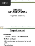 Thread Implementation: For Parallel Processing