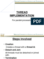 Thread Implementation: For Parallel Processing