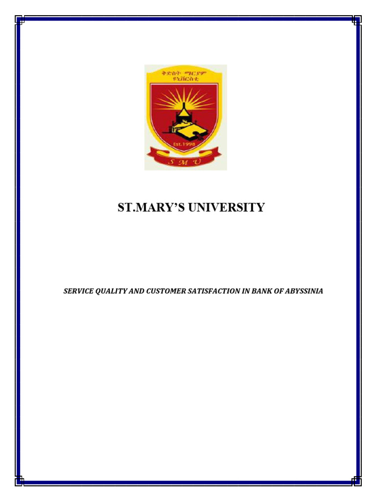 Bezuayew Abebe GMEDHIN Final Thesis | PDF | Goods | Customer Satisfaction