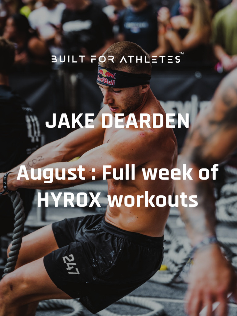 Jake Dearden's Weekly Workout Plan | PDF | Physical Exercise | Physical ...