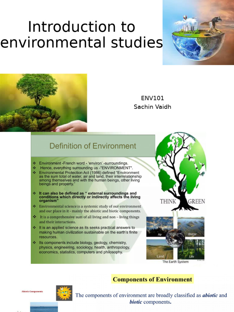 Introduction To Environmental Studies | PDF | Sustainable Development ...