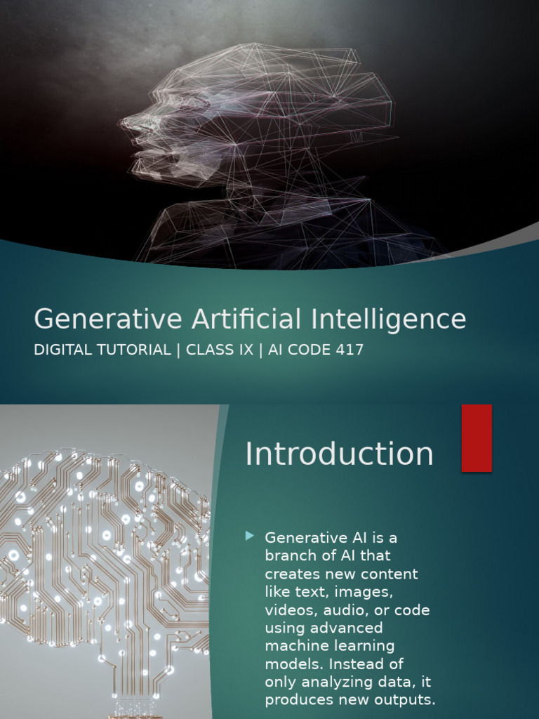 Generative AI Tutorial DRAFT | PDF | Artificial Intelligence ...