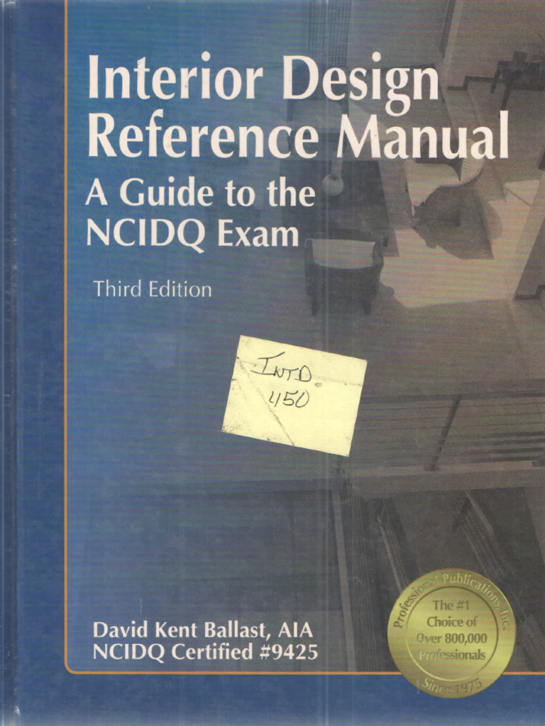 Ar. Interior Design Reference Manual | PDF