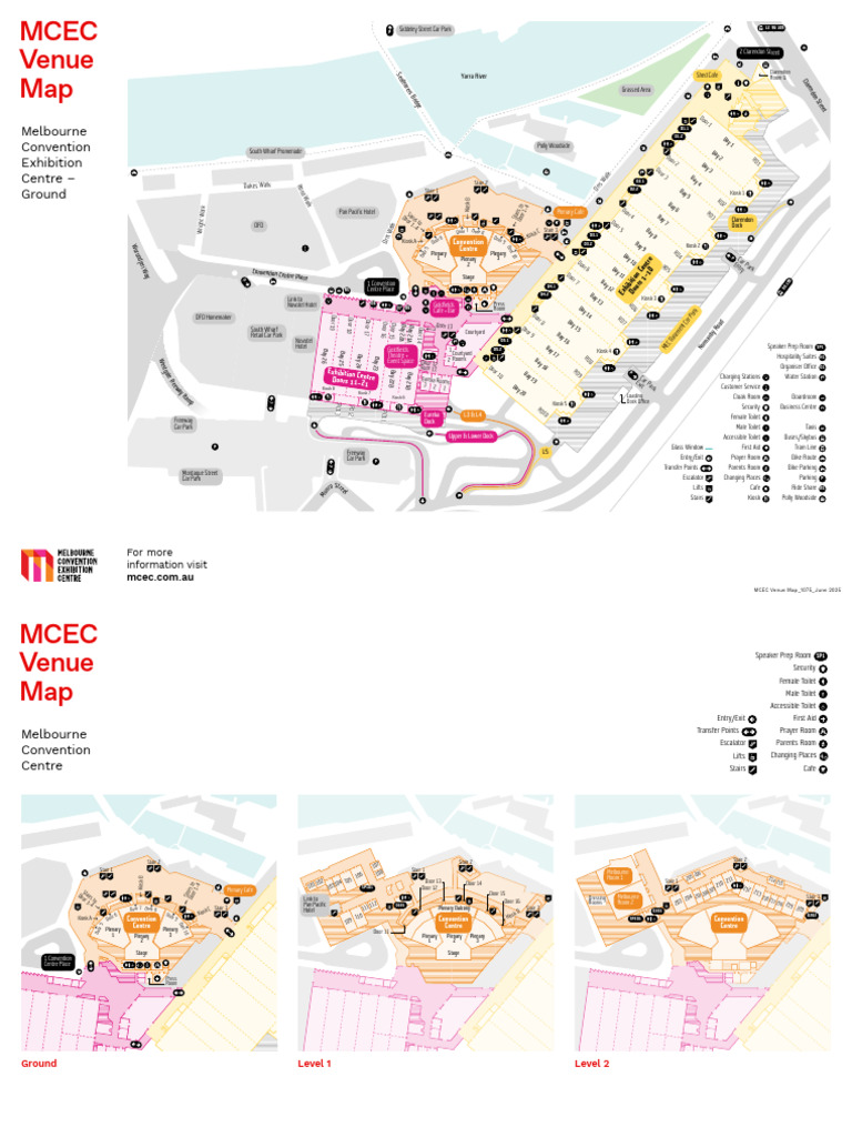 MCEC Venue Map and Directory 2025 | PDF