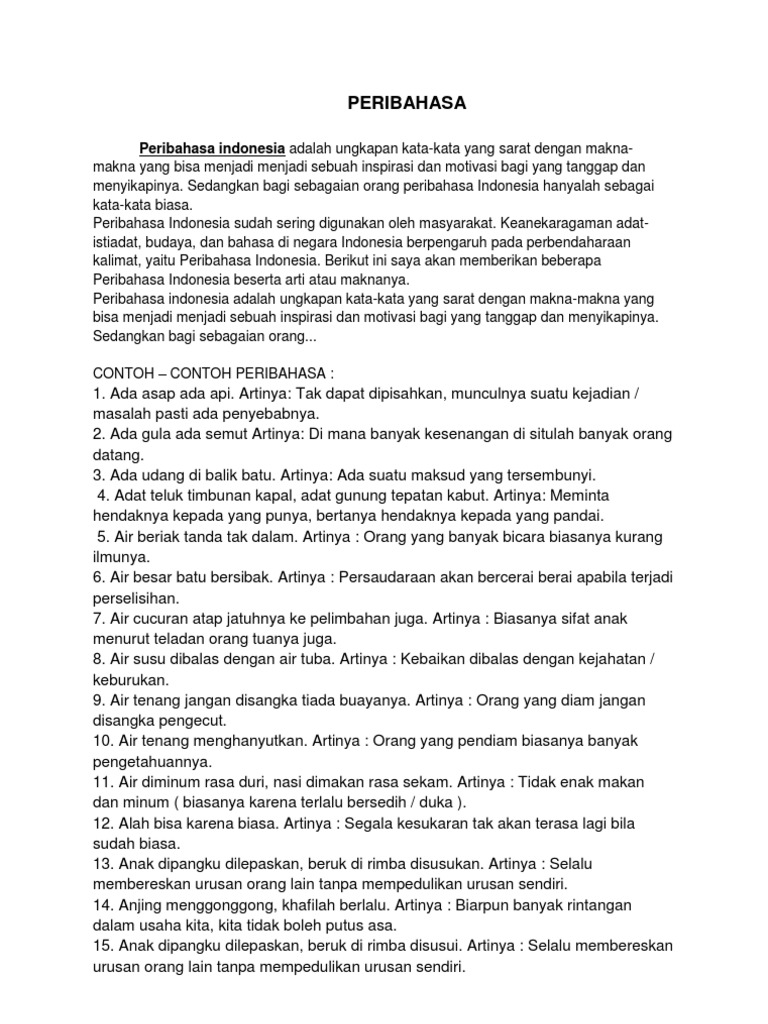 Peribahasa