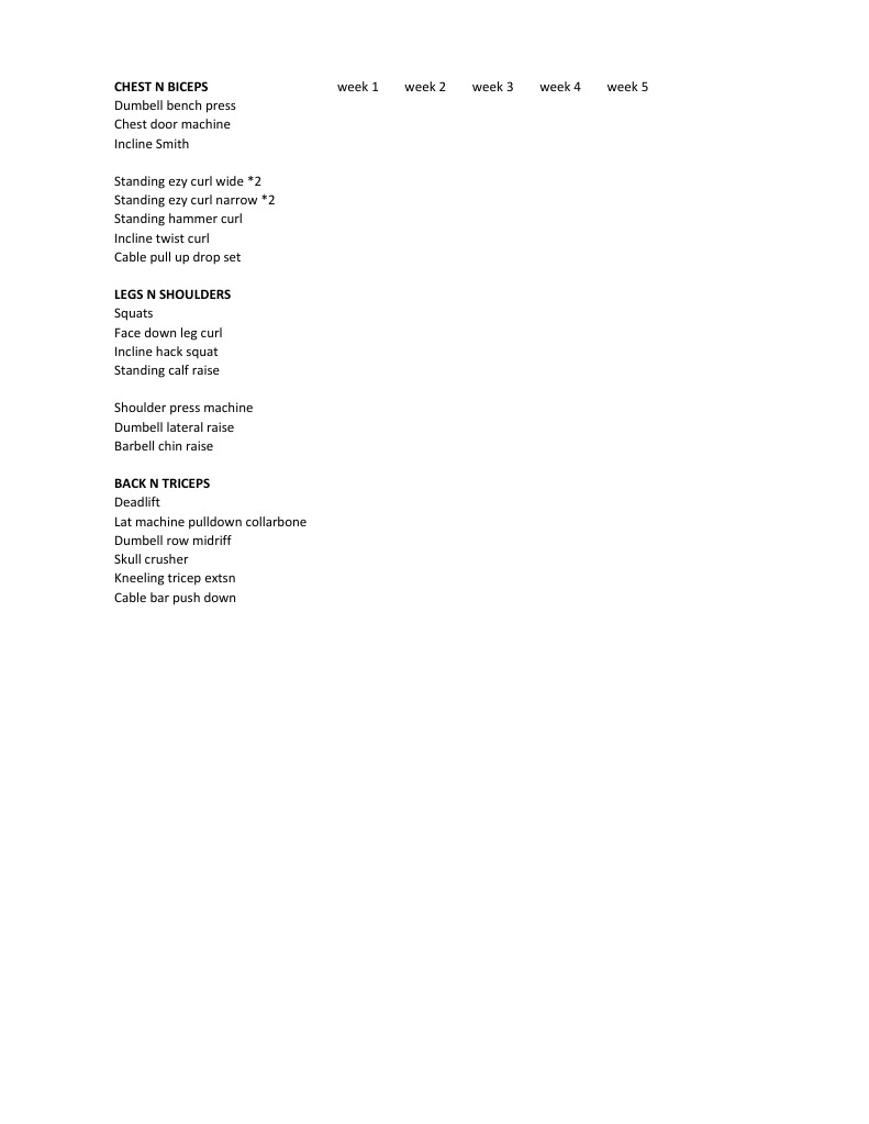 Workout | PDF
