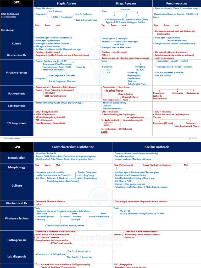 Bacterial Pathogens: Classification & Diagnosis | PDF | Staphylococcus ...