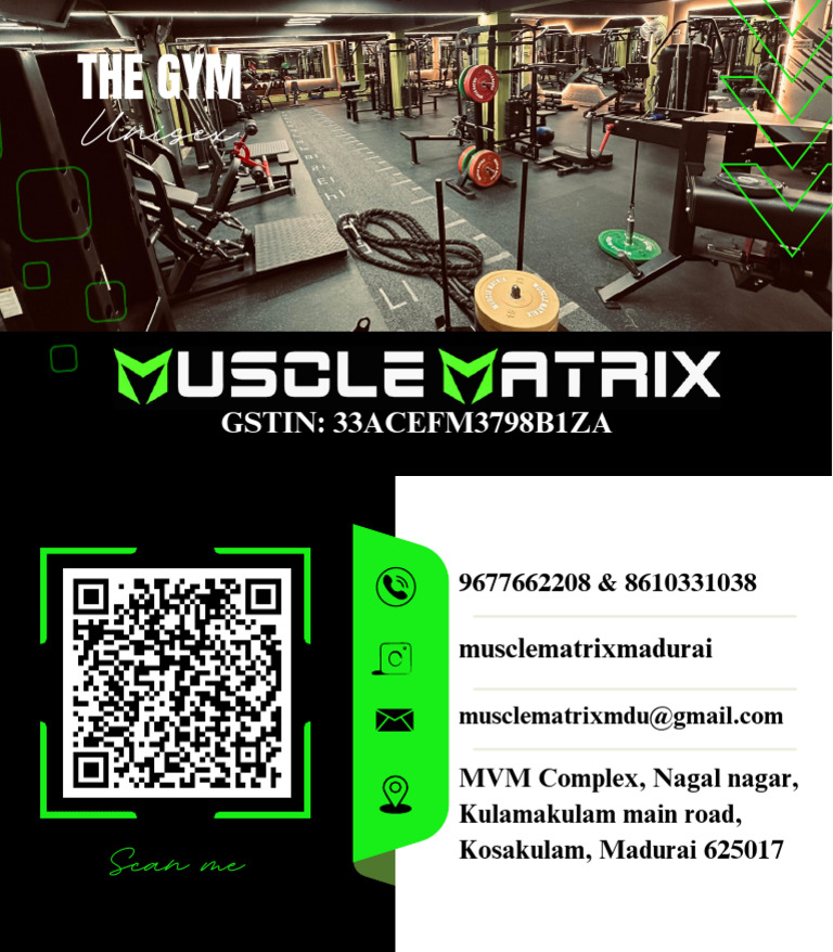 Visiting Card - Muscle Matrix Gym - 20250802 - 115830 - 0000 | PDF