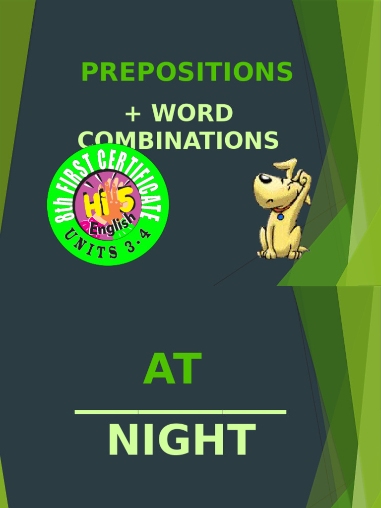 Prepositions and Word Combinations Guide | PDF