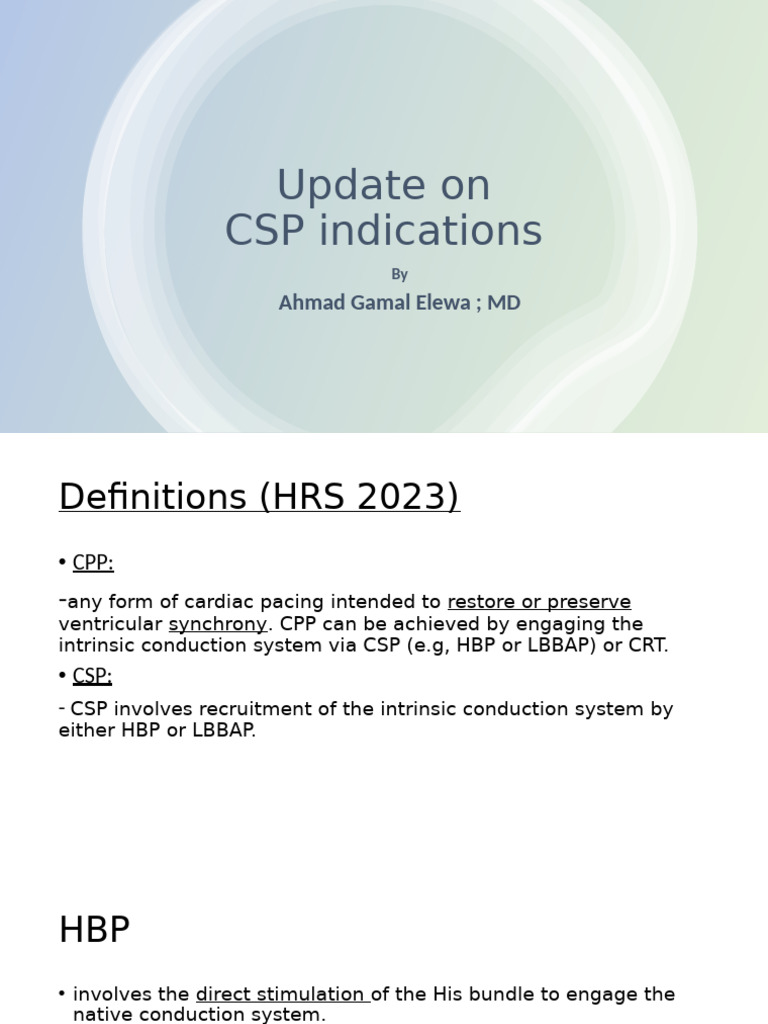 CSP Indications and Outcomes in Heart Failure | PDF | Medicine ...