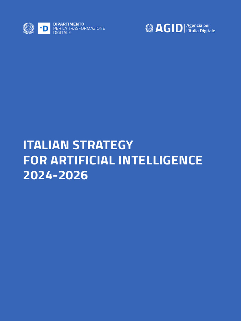 Italian Strategy For Artificial Intelligence 2024-2026 | PDF ...