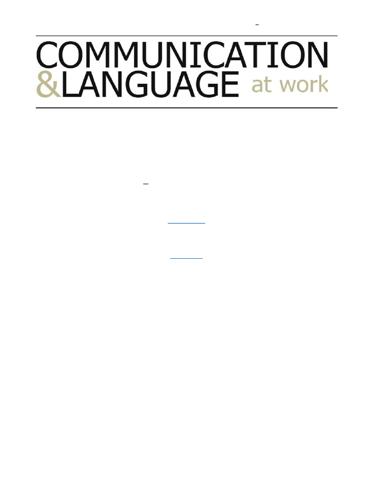Understanding Communication Management | PDF | Systematic Review ...