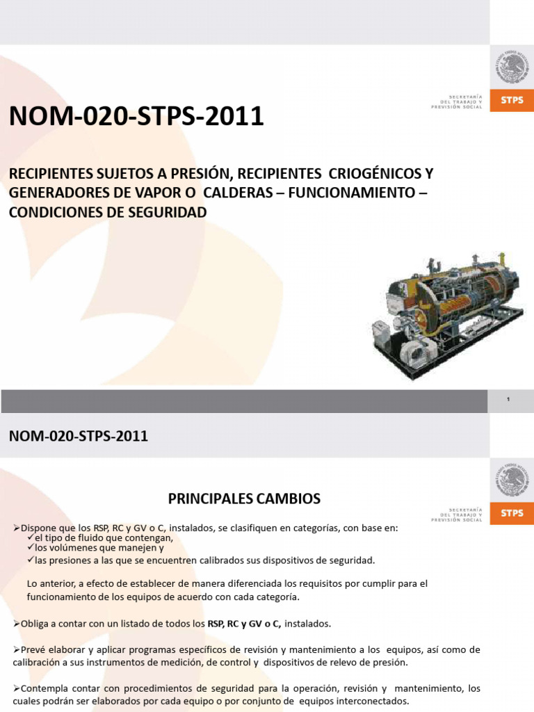Seguridad en Recipientes a Presión: NOM-020-STPS-2011 | PDF ...