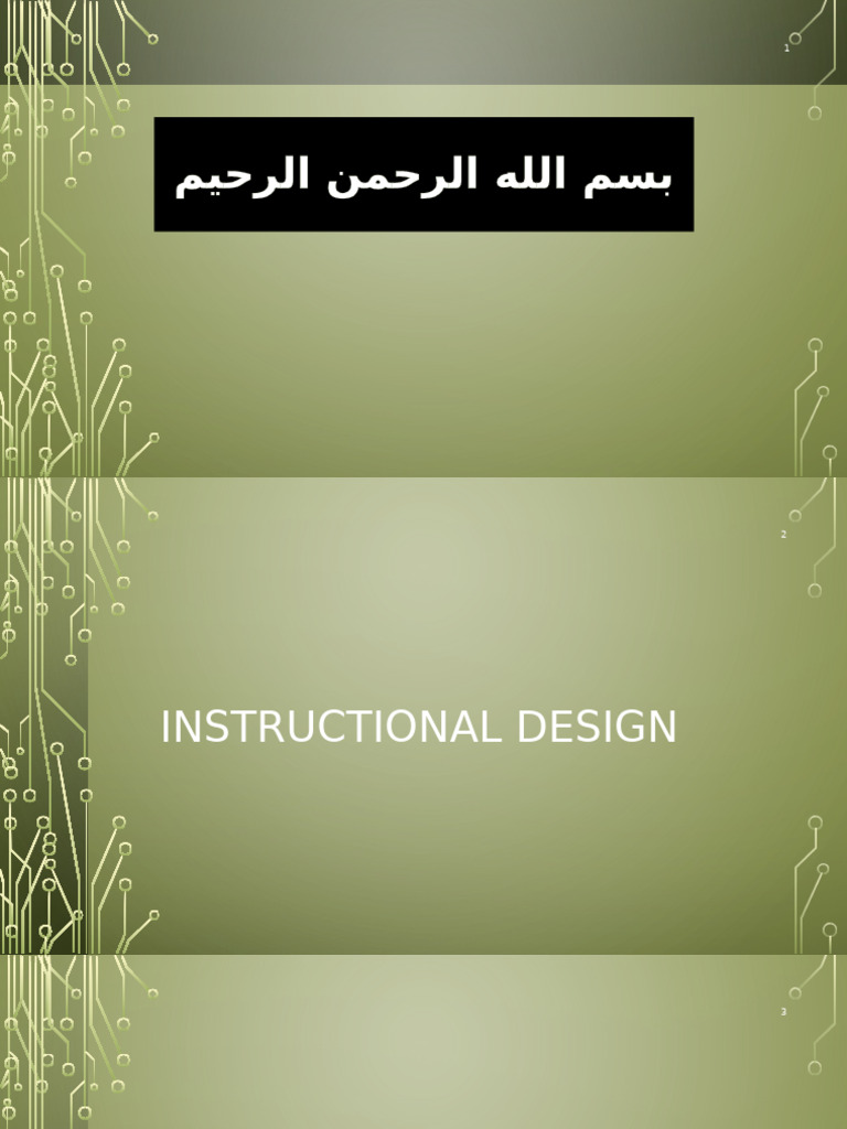 Overview of Instructional Design Concepts | PDF | Instructional Design ...