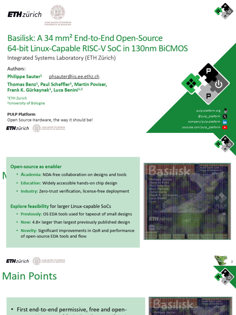 Open-Source Linux-Capable SoC: Basilisk | PDF | System On A Chip ...