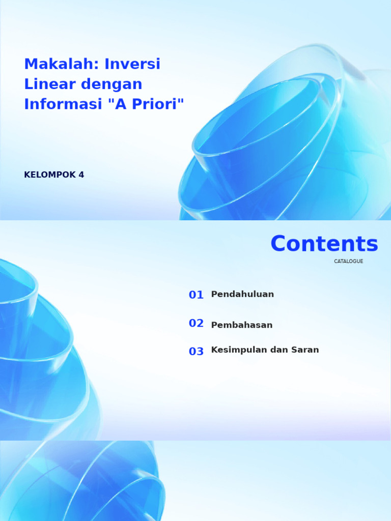 Inversi Linear dengan Informasi A Priori | PDF