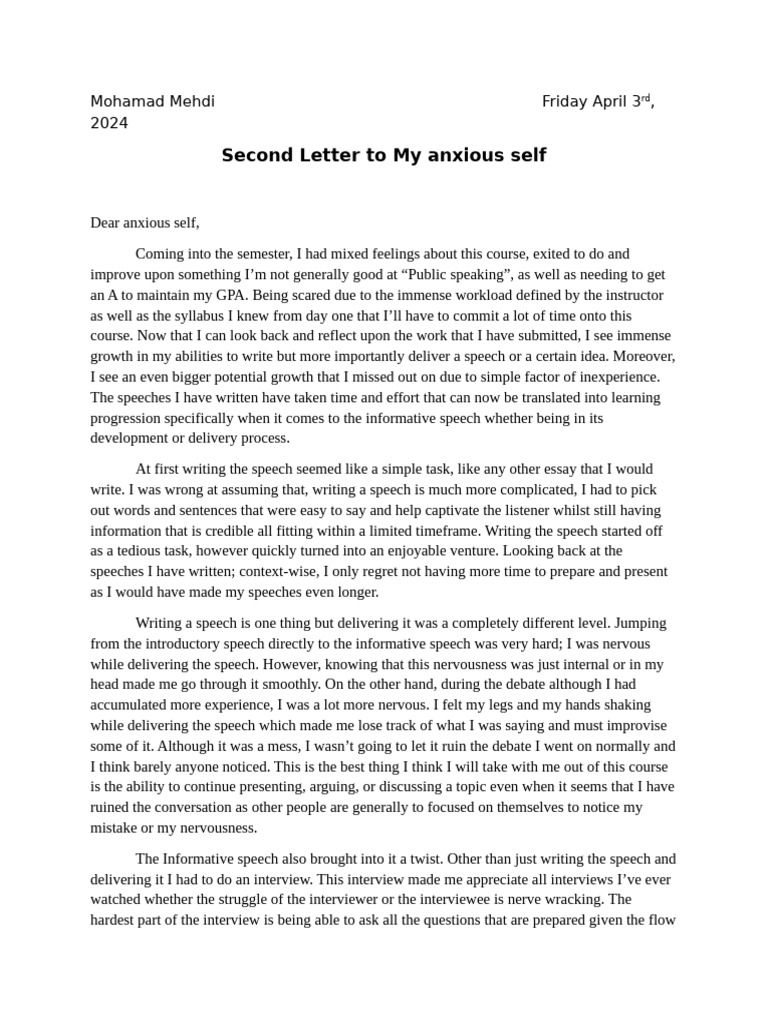 Growth in Public Speaking Skills | PDF | Interview