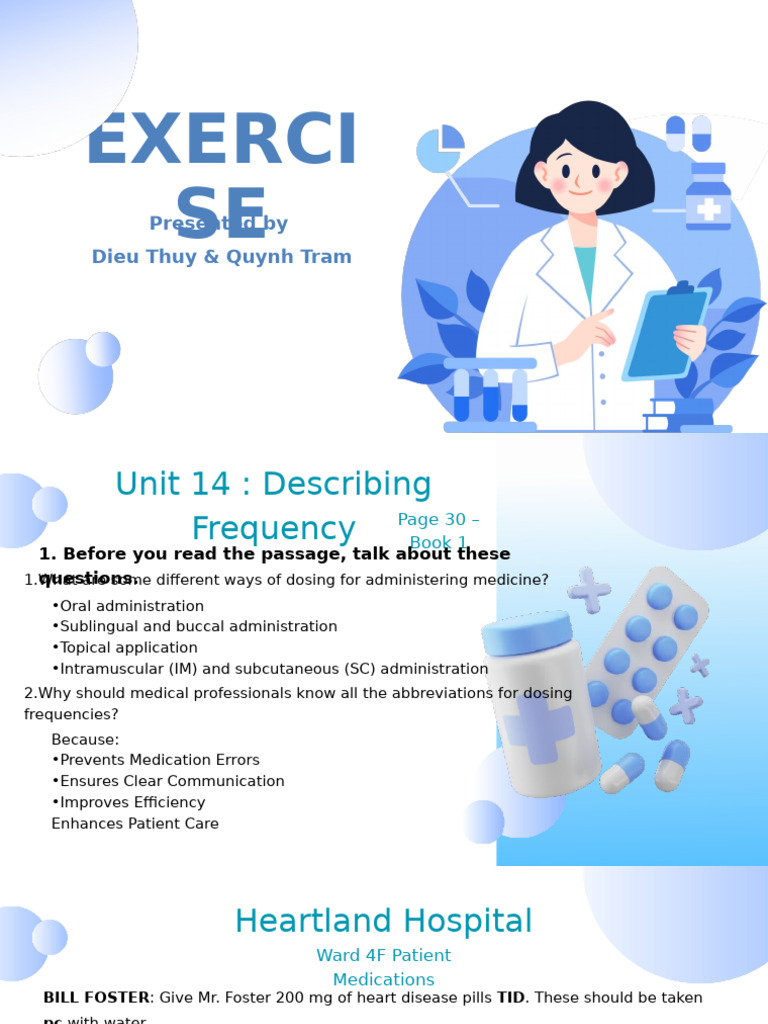 Medication Dosing Frequency Guide | PDF | Injection (Medicine) | Health ...