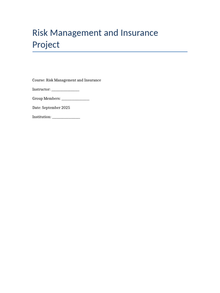 Insurance and Risk Management in Ethiopia | PDF | Insurance | Reinsurance