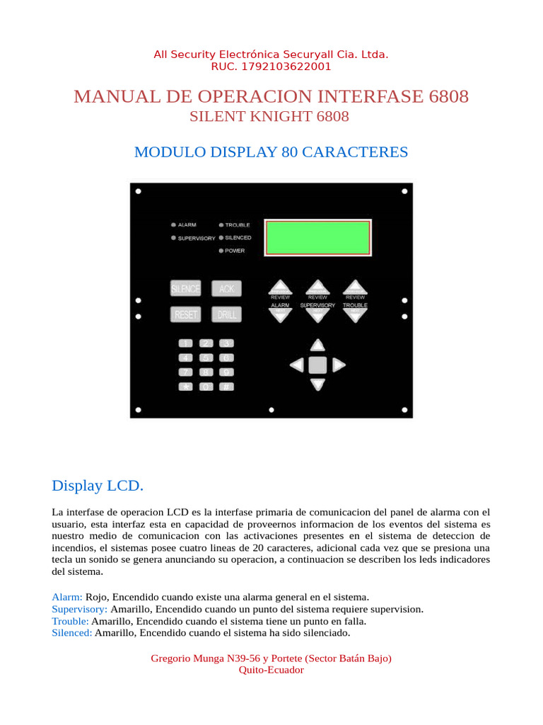 Manual de Operación Interfase 6808 | PDF | Electrónica | Informática