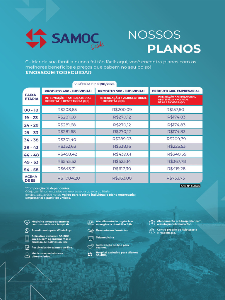 Preços dos Planos de Saúde SAMOC | PDF | Hospital | Sistema de saúde