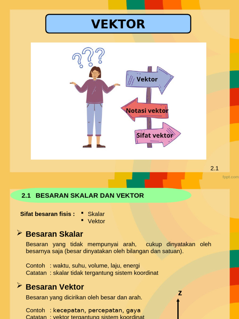 Besaran Skalar dan Vektor dalam Fisika | PDF