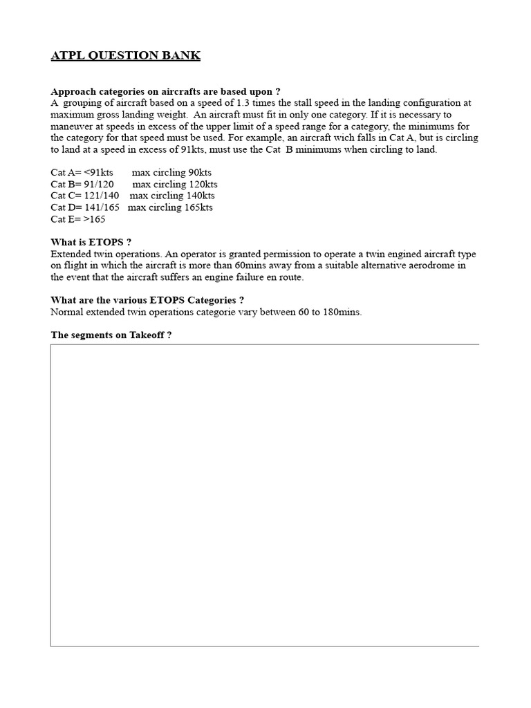 ATPL Question+ Non Type Rated | PDF | Airspeed | Aircraft