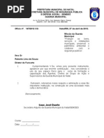 Ofício de agradecimento.