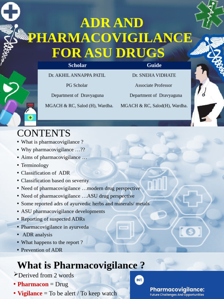 ASU Drugs: ADR & Pharmacovigilance Guide | PDF | Pharmacovigilance ...