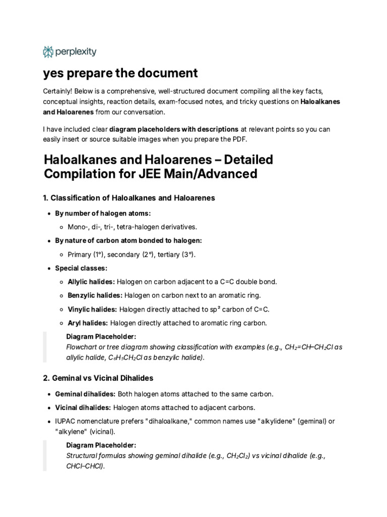 Geminal vs Vicinal Dihaloalkanes Explained | PDF | Alkene | Chemical ...