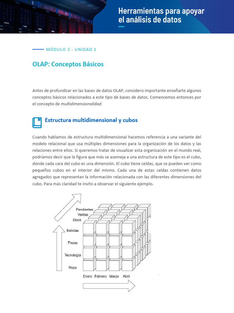 M2U1-conceptos Basicos | PDF | Almacén de datos | Bases de datos
